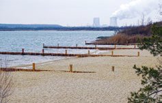 Kliffbildung am Strand